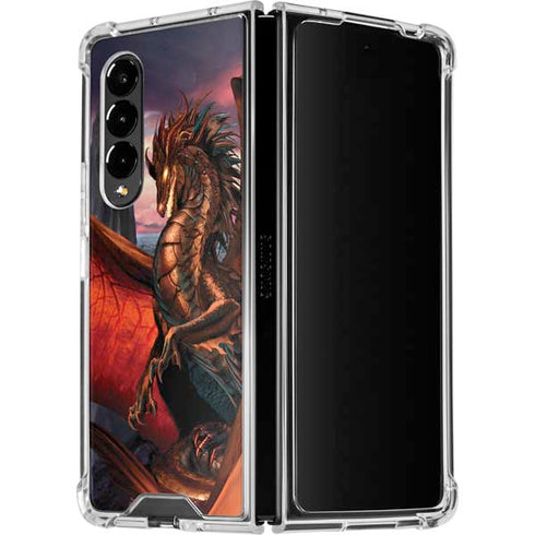 Ruth Thompson Coppervein Dragon Galaxy Z Fold4 5G Clear Case