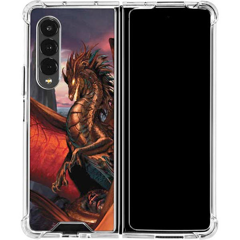 Ruth Thompson Coppervein Dragon Galaxy Z Fold4 5G Clear Case