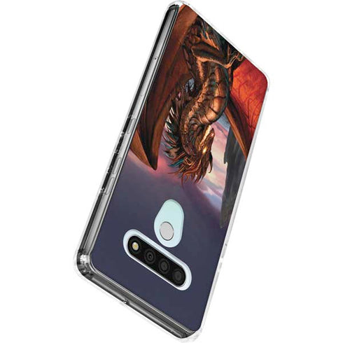 Coppervein Dragon by Ruth Thompson LG Stylo 6 Clear Case