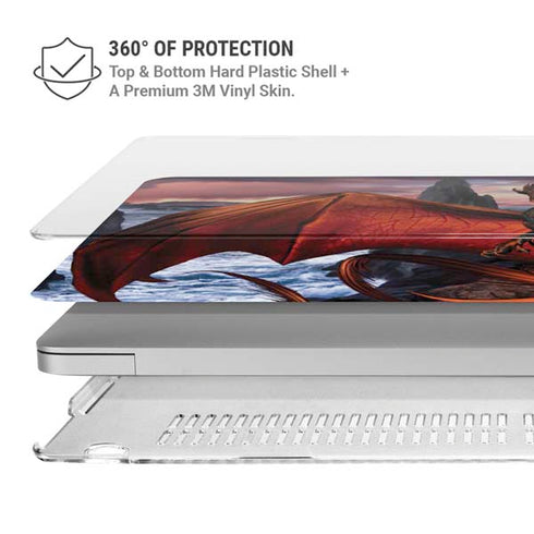 Coppervein Dragon by Ruth Thompson MacBook Air 13in M1 (2021) Case plus Skin