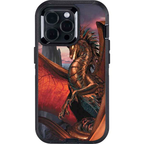 Coppervein Dragon by Ruth Thompson Otterbox Defender iPhone Skin