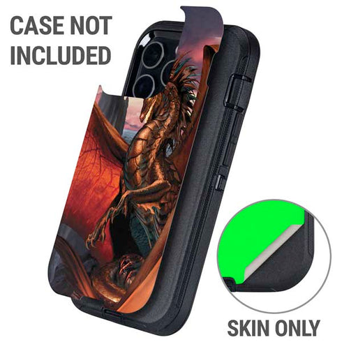 Coppervein Dragon by Ruth Thompson Otterbox Defender iPhone Skin