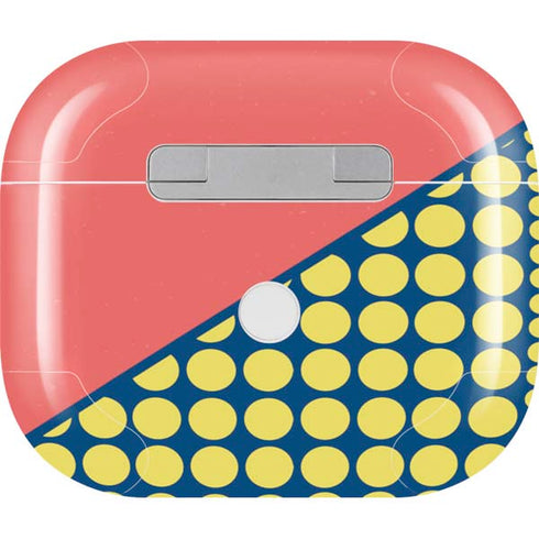 Coral Diagonal Split Apple AirPods (3rd Gen 2021) Skin