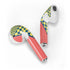 Coral Diagonal Split Apple AirPods Skin