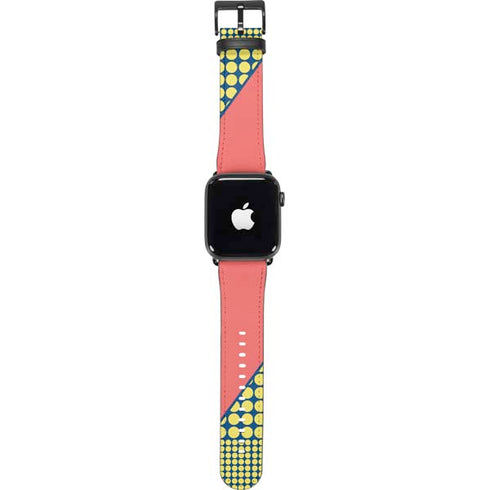 Coral Diagonal Split Apple Watch Band 42-44mm