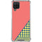 Coral Diagonal Split Galaxy A12 Clear Case