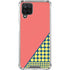 Coral Diagonal Split Galaxy A12 Clear Case