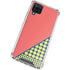 Coral Diagonal Split Galaxy A12 Clear Case