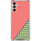 Coral Diagonal Split Galaxy A13 5G Clear Case