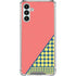 Coral Diagonal Split Galaxy A13 5G Clear Case