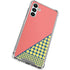 Coral Diagonal Split Galaxy A13 5G Clear Case
