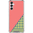 Coral Diagonal Split Galaxy A15 5G Clear Case