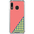 Coral Diagonal Split Galaxy A30 Clear Case