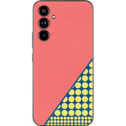 Coral Diagonal Split Galaxy A54 5G Skin