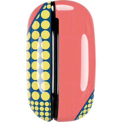 Coral Diagonal Split Galaxy Buds Live Skin