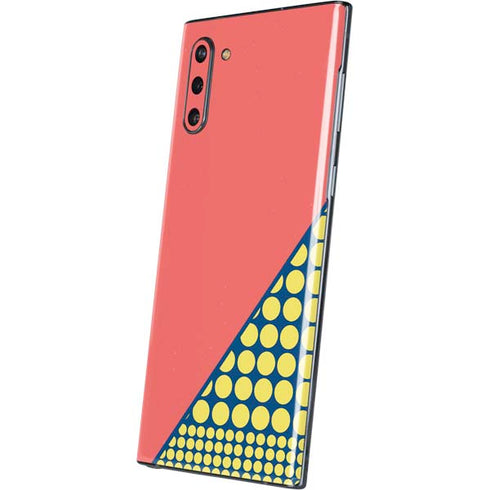 Coral Diagonal Split Galaxy Note 10 Skin