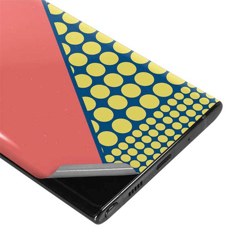 Coral Diagonal Split Galaxy Note 10 Skin