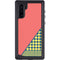 Coral Diagonal Split Galaxy Note 10 Waterproof Case