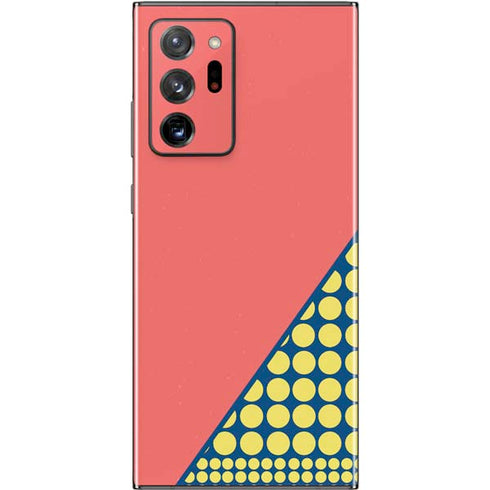 Coral Diagonal Split Galaxy Note20 Ultra 5G Skin