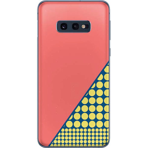 Coral Diagonal Split Galaxy S10e Skin