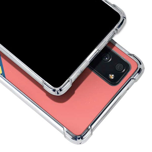 Coral Diagonal Split Galaxy S20 FE Clear Case
