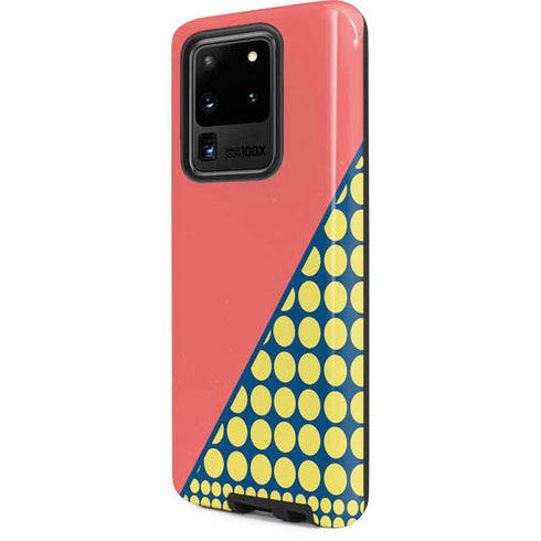 Coral Diagonal Split Galaxy S20 Ultra 5G Pro Case
