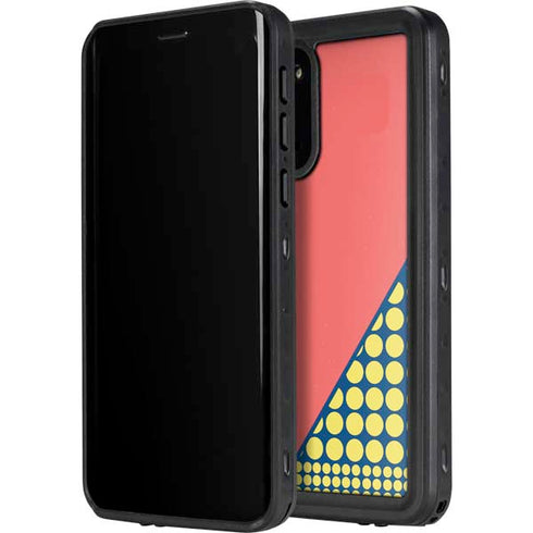 Coral Diagonal Split Galaxy S20 Waterproof Case