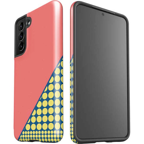Coral Diagonal Split Galaxy S21 5G Pro Case