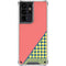 Coral Diagonal Split Galaxy S21 Ultra 5G Clear Case
