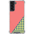 Coral Diagonal Split Galaxy S22 Clear Case