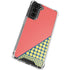 Coral Diagonal Split Galaxy S22 Clear Case