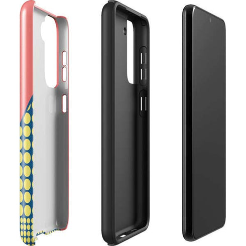 Coral Diagonal Split Galaxy S22 Plus Pro Case