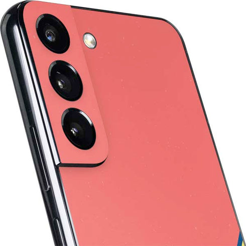 Coral Diagonal Split Galaxy S22 Plus Skin