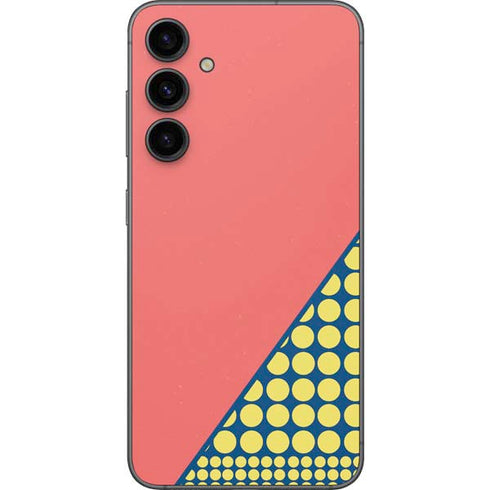 Coral Diagonal Split Galaxy S23 FE Skin