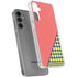 Coral Diagonal Split Galaxy S24 Plus Clear Case