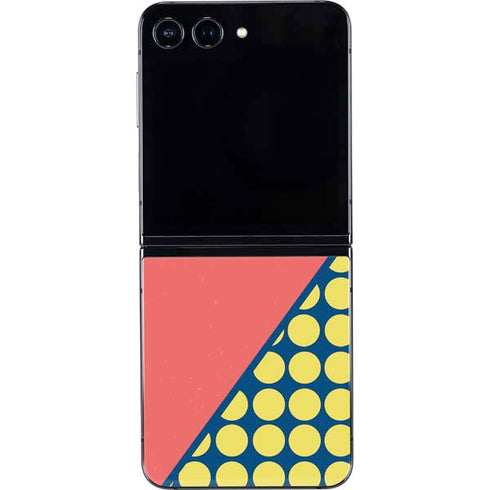 Coral Diagonal Split Galaxy Z Flip5 5G Skin
