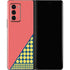 Coral Diagonal Split Galaxy Z Fold2 5G Skin