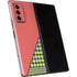 Coral Diagonal Split Galaxy Z Fold2 5G Skin