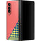 Coral Diagonal Split Galaxy Z Fold3 5G Skin