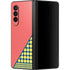 Coral Diagonal Split Galaxy Z Fold3 5G Skin