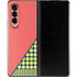Coral Diagonal Split Galaxy Z Fold3 5G Skin