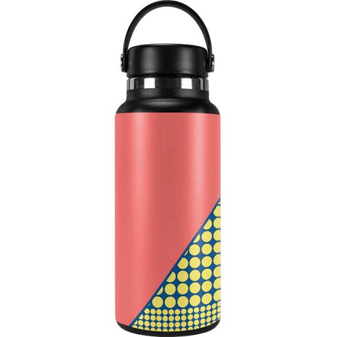 Coral Diagonal Split Hydro Flask 32oz Wide Mouth Skin