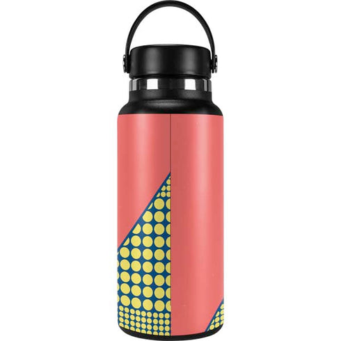 Coral Diagonal Split Hydro Flask 32oz Wide Mouth Skin