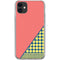 Coral Diagonal Split iPhone 11 Clear Case