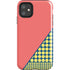 Coral Diagonal Split iPhone 11 Impact Case