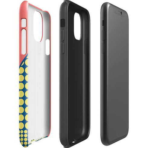 Coral Diagonal Split iPhone 11 Impact Case
