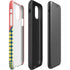 Coral Diagonal Split iPhone 11 Impact Case