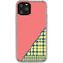 Coral Diagonal Split iPhone 11 Pro Clear Case