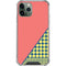 Coral Diagonal Split iPhone 11 Pro Max Clear Case