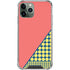 Coral Diagonal Split iPhone 11 Pro Max Clear Case